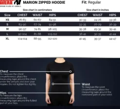 Gorilla Wear Marion Vest met Capuchon - Zwart