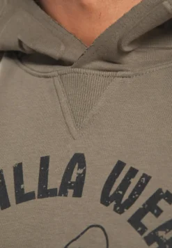 Gorilla Wear Marshall Mouwloze Hoodie - Legergroen