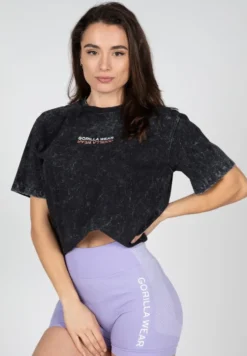 Gorilla Wear Medina Oversized T-shirt - Washed Zwart