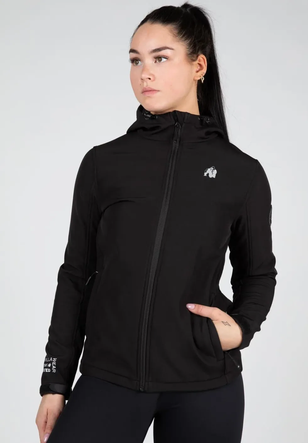 Gorilla Wear Mina Softshell Jas - Zwart