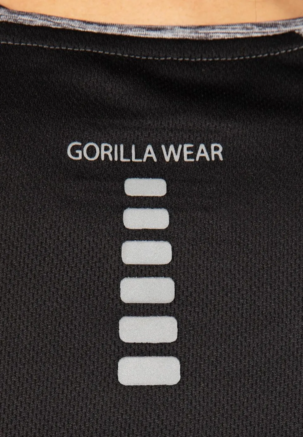 Gorilla Wear Monetta Performance T-Shirt - Grijs Gemeleerd/Zwart