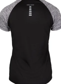 Gorilla Wear Monetta Performance T-Shirt - Grijs Gemeleerd/Zwart