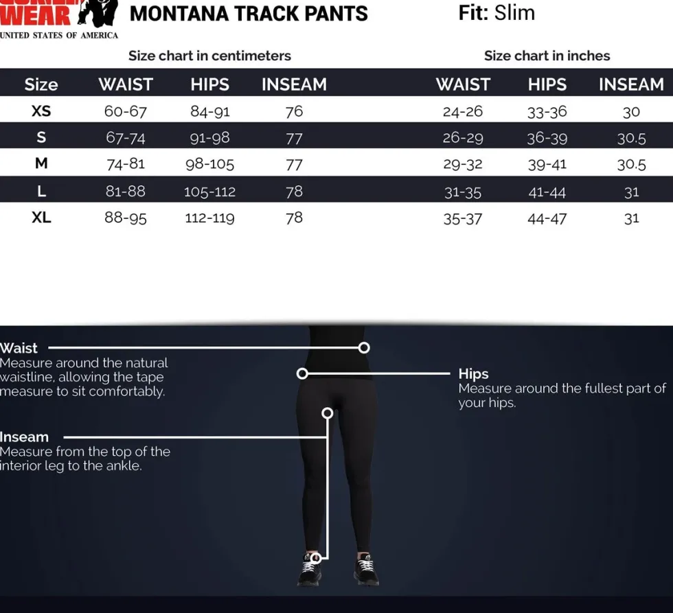 Gorilla Wear Montana Trainingsbroek - Zwart