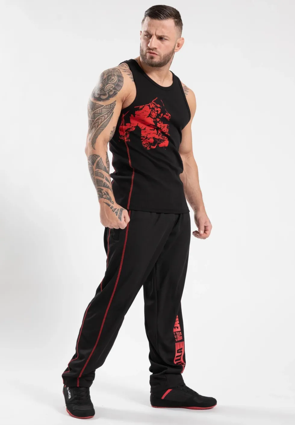 Gorilla Wear Monterey Tank Top - Zwart/Rood
