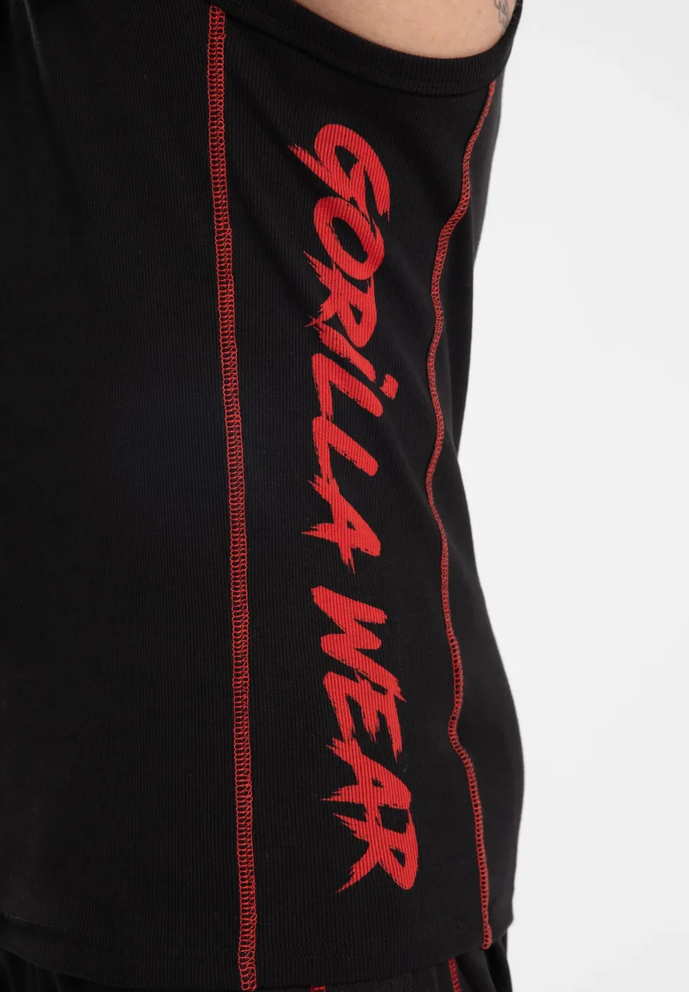 Gorilla Wear Monterey Tank Top - Zwart/Rood