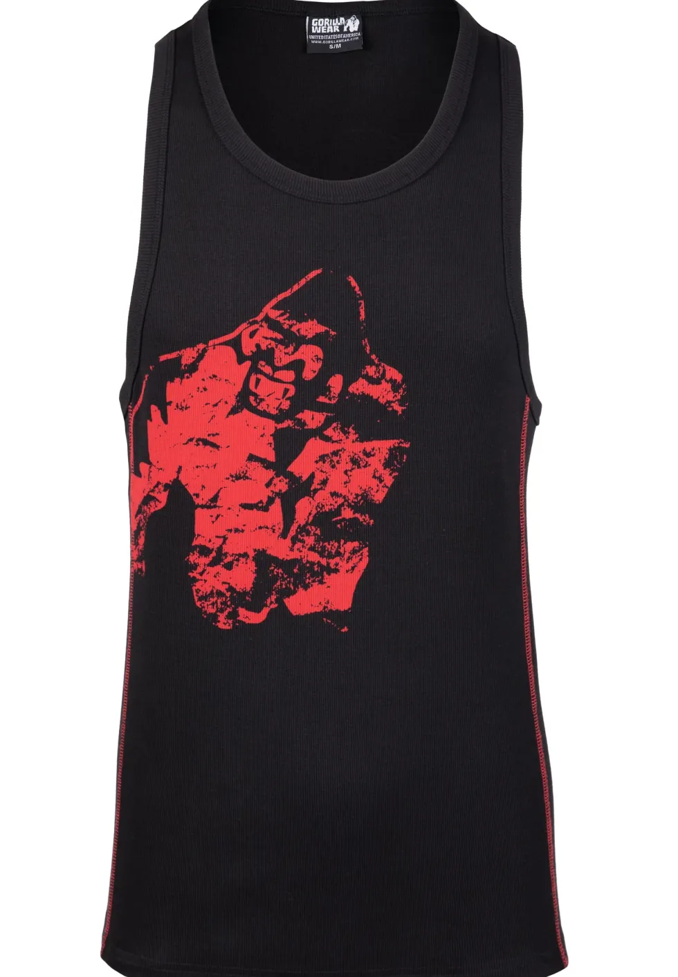 Gorilla Wear Monterey Tank Top - Zwart/Rood
