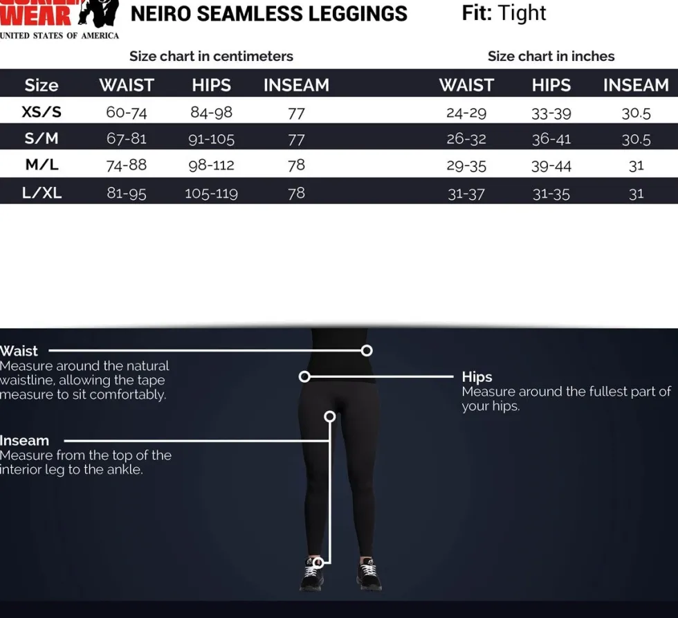 Gorilla Wear Neiro Seamless Legging - Legergroen