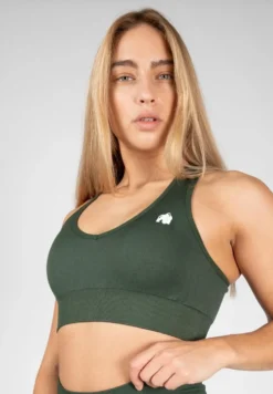 Gorilla Wear Neiro Seamless Sportbeha - Legergroen