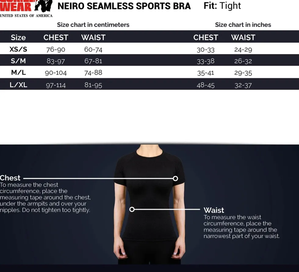 Gorilla Wear Neiro Seamless Sportbeha - Paars