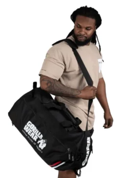 Gorilla Wear Norris Hybride Sporttas/Rugtas - Zwart