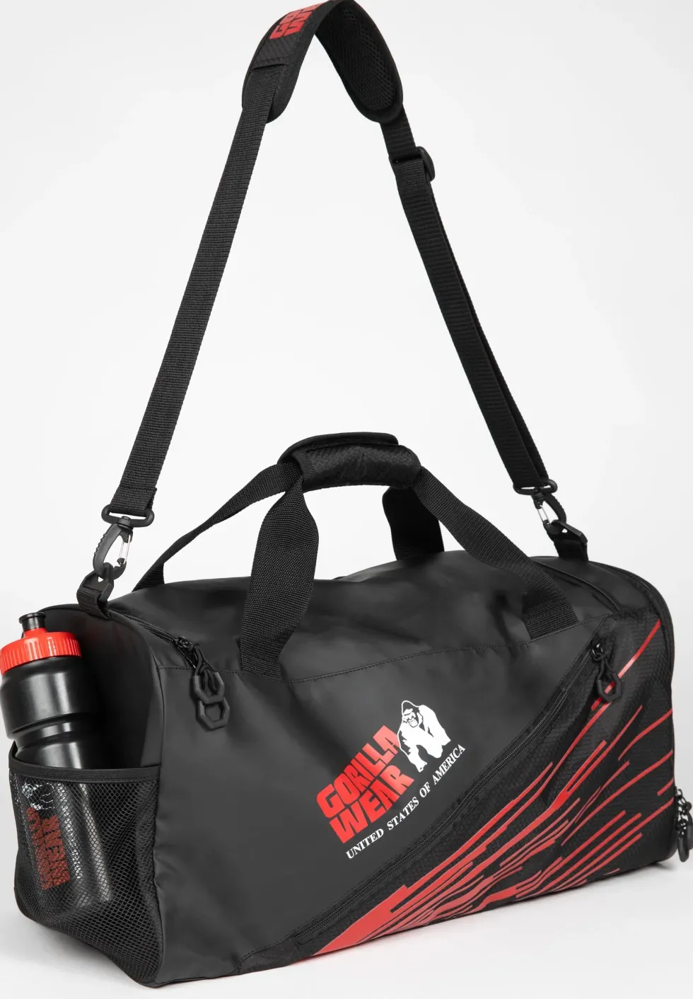 Gorilla Wear Ohio Gym Bag - Sporttas - Zwart/Rood