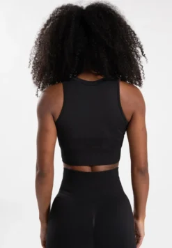 Gorilla Wear Olivia Seamless Crop Top - Zwart