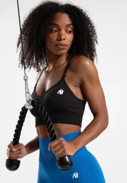 Gorilla Wear Olivia Seamless Sportbeha - Zwart