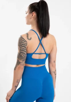 Gorilla Wear Olivia Seamless Sportbeha - Blauw