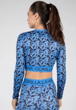 Gorilla Wear Osseo Cropped Longsleeve - Blauw