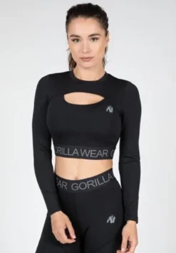 Gorilla Wear Osseo Cropped Longsleeve - Zwart
