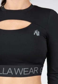Gorilla Wear Osseo Cropped Longsleeve - Zwart