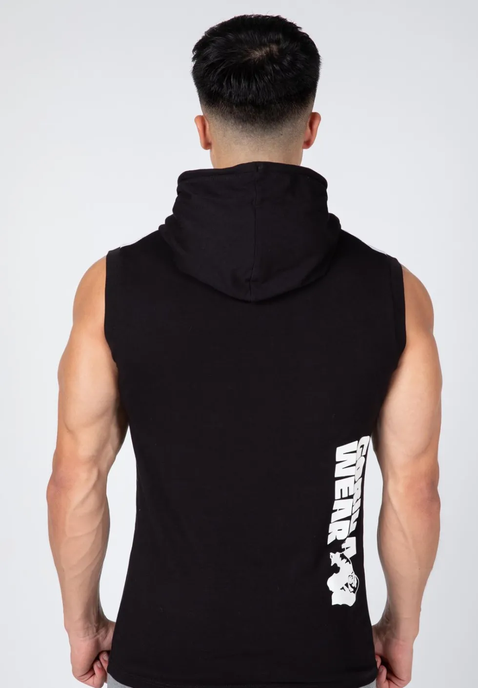Gorilla Wear Oswego Mouwloos T-shirt met Capuchon - Zwart