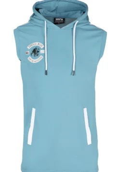 Gorilla Wear Oswego Mouwloze Hoodie - Blauw