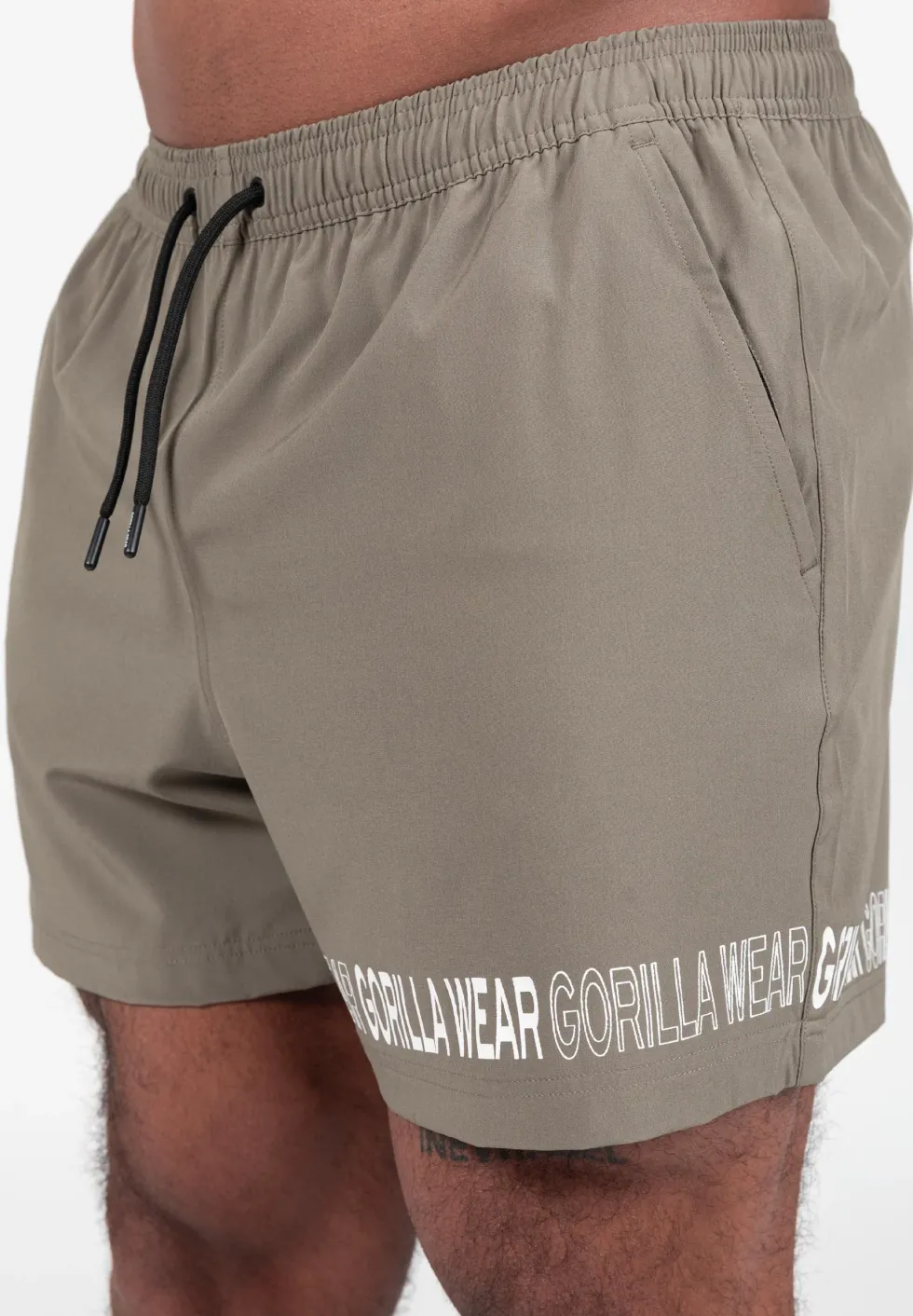 Gorilla Wear Otis Zwembroek - Korte Broek - Legergroen