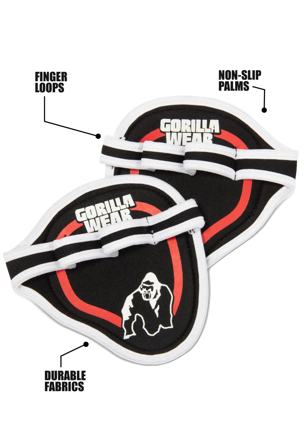 Gorilla Wear Palm Grip - Rood