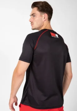 Gorilla Wear Performance T-Shirt - Zwart/Rood