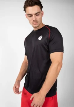 Gorilla Wear Performance T-Shirt - Zwart/Rood