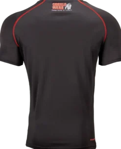 Gorilla Wear Performance T-Shirt - Zwart/Rood