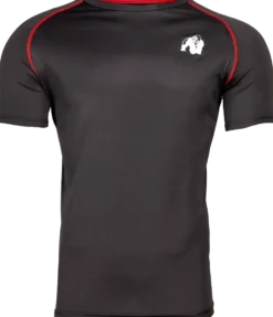 Gorilla Wear Performance T-Shirt - Zwart/Rood