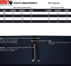 Gorilla Wear Pixley Sweatshorts - Zwart
