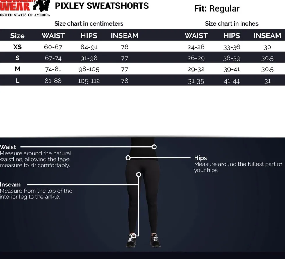 Gorilla Wear Pixley Sweatshorts - Grijs