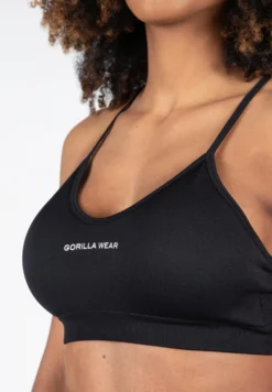 Gorilla Wear Quincy Seamless Sportbeha - Zwart
