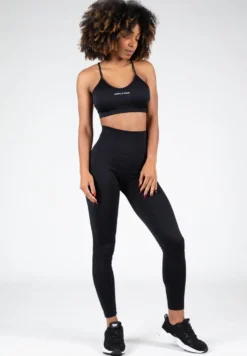Gorilla Wear Quincy Seamless Sportbeha - Zwart