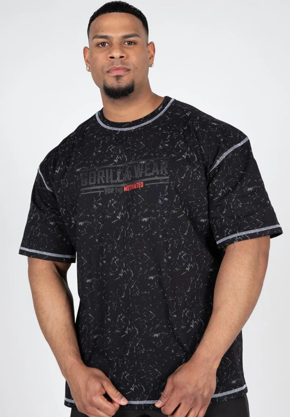 Gorilla Wear Saginaw Oversized T-shirt - Washed Zwart