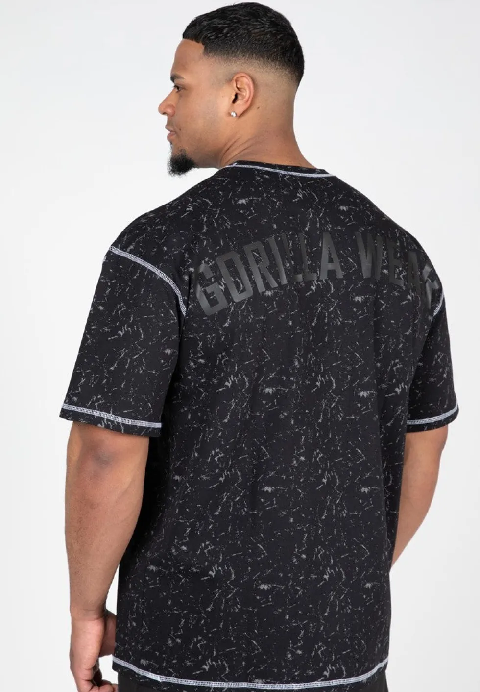 Gorilla Wear Saginaw Oversized T-shirt - Washed Zwart