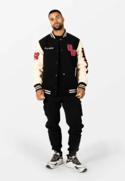 Gorilla Wear Saint Louis Varsity Jacket - Zwart