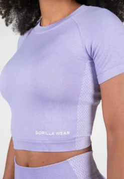 Gorilla Wear Selah Seamless Crop Top - Lila