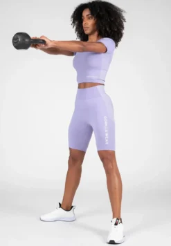 Gorilla Wear Selah Seamless Crop Top - Lila