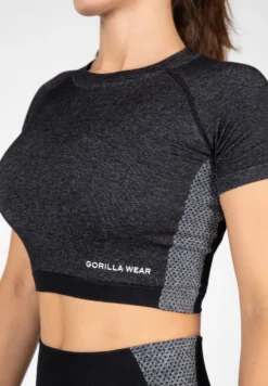 Gorilla Wear Selah Seamless Crop Top - Zwart