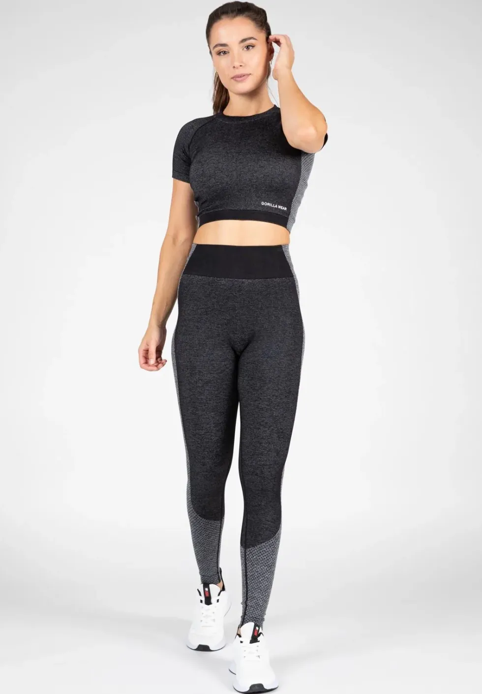 Gorilla Wear Selah Seamless Crop Top - Zwart