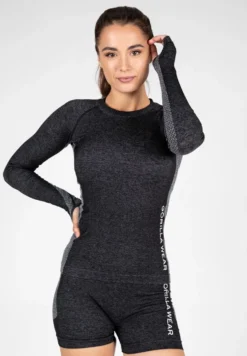 Gorilla Wear Selah Seamless Longsleeve - Zwart