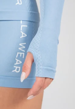 Gorilla Wear Selah Seamless Longsleeve - Lichtblauw