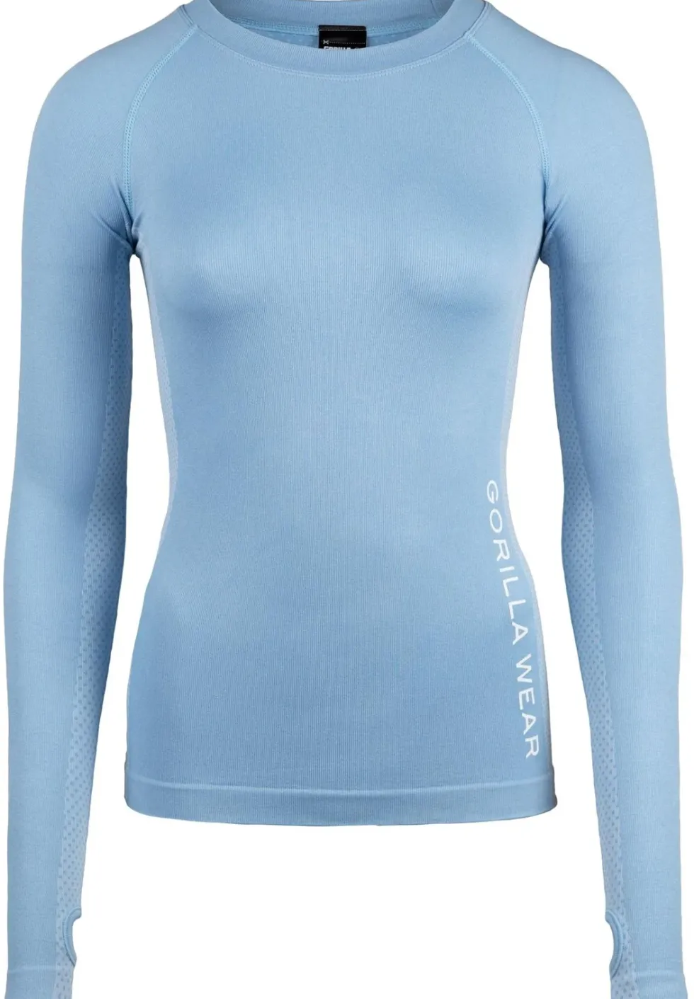 Gorilla Wear Selah Seamless Longsleeve - Lichtblauw