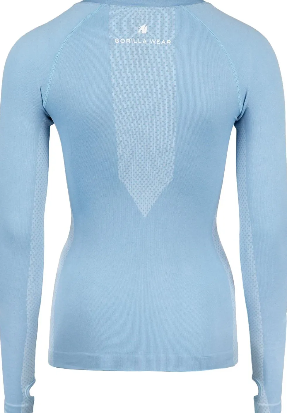 Gorilla Wear Selah Seamless Longsleeve - Lichtblauw