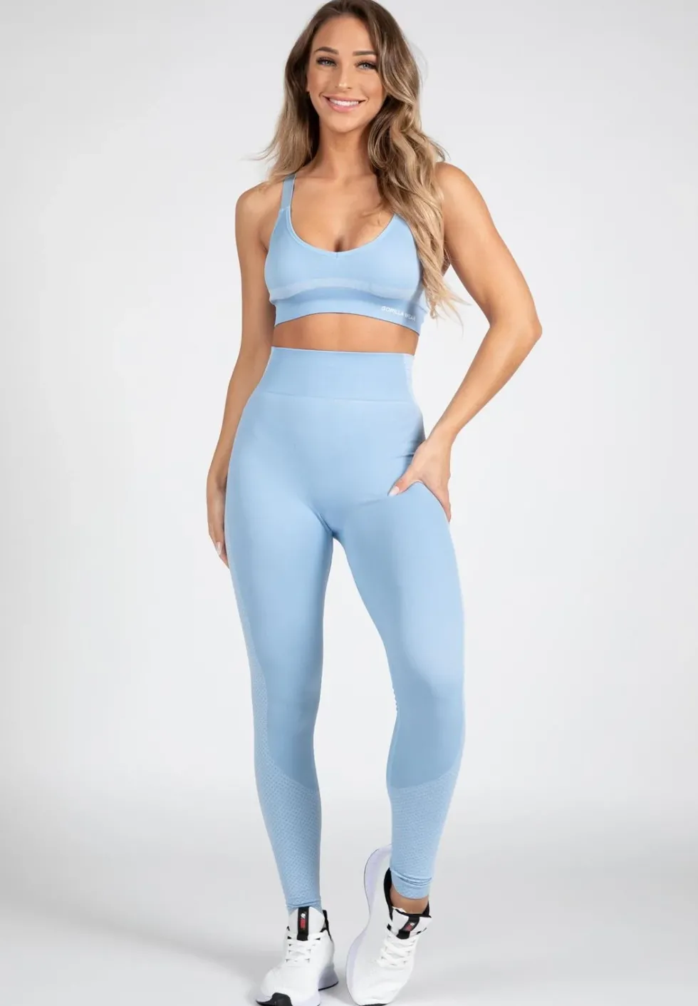 Gorilla Wear Selah Seamless Leggings - Lichtblauw