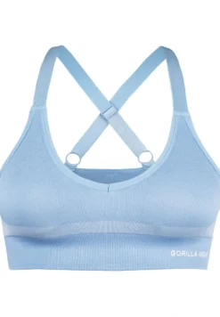 Gorilla Wear Selah Seamless Sportbeha - Lichtblauw
