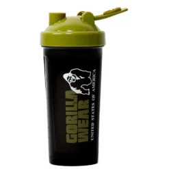 Gorilla Wear Shake Beker XXL - 1000 ml - Zwart/Legergroen