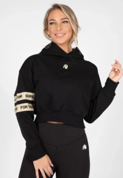 Gorilla Wear Tracey Cropped Hoodie - Zwart