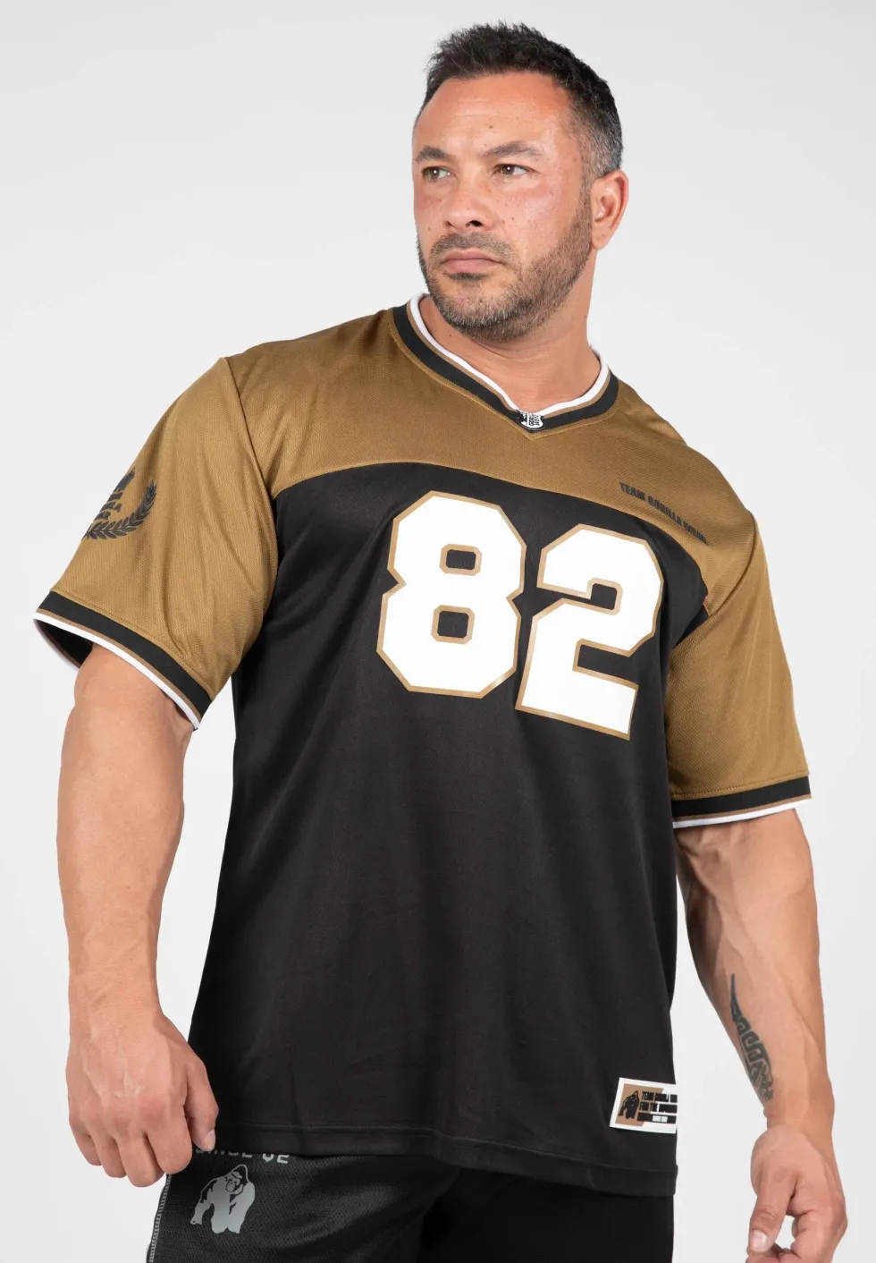 Gorilla Wear Trenton Football Jersey - Zwart/Goud