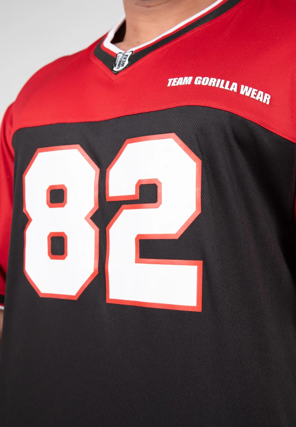 Gorilla Wear Trenton Football Jersey - Zwart/Rood